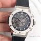 Swiss 7750 Replica Hublot Big Bang SS Black Skeleton Face Watch Best Gift (3)_th.jpg